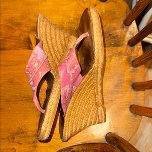 Pink Wedge Sandals Gruppo Italiano